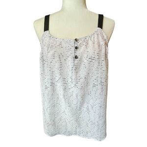 Bcbgeneration sleeveless top white grey M